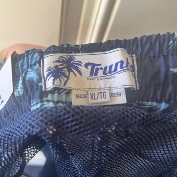 Trunks mens swim trunks NWT size xl blue/navy - Picture 4 of 6